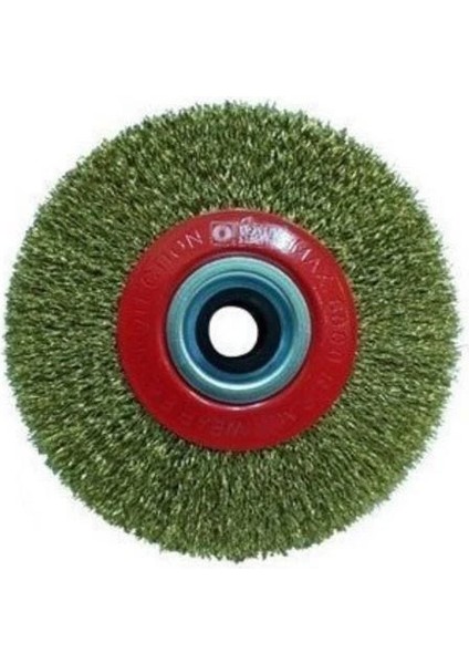 Hawk 10107 Daire Fırça Sarı Telli 175X25 mm