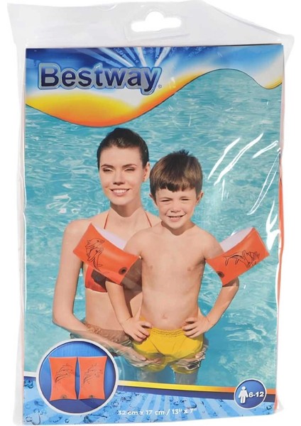 Bfs Bestway Turuncu Baskılı Kolluk 33 x 17 cm 12409