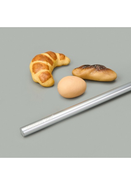 Paslanmaz Çelik Düz Oklava - Gri - 76 cm modelleri