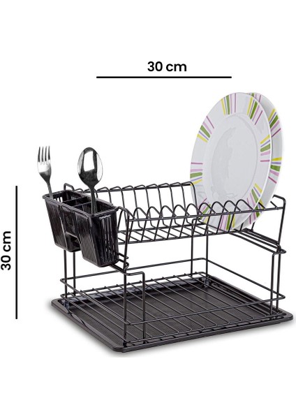 KB010 2 Katlı Bulaşıklık - Siyah modelleri