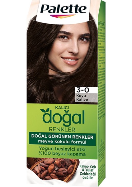 Natural Colors Saç Boyası 3-0 Koyu Kahve