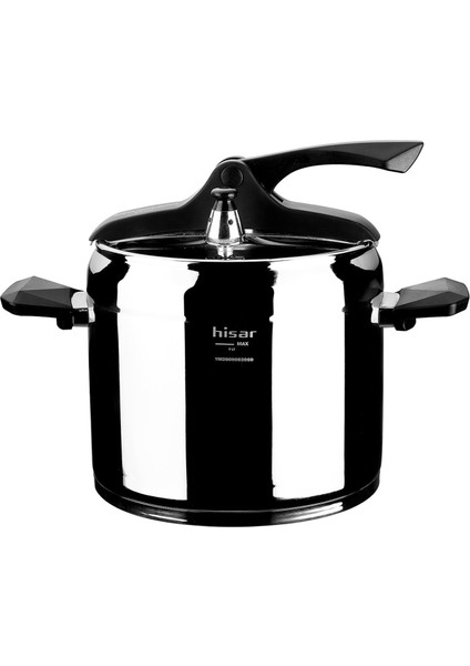 Efes Düdüklü Tencere - Inox / Siyah - 7 Lt