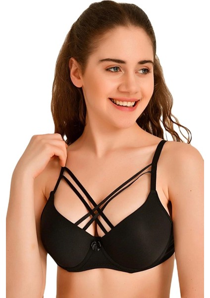 Kadın Çapraz Ipli Balenli Dolgulu / Destekli Sütyen fiyatları