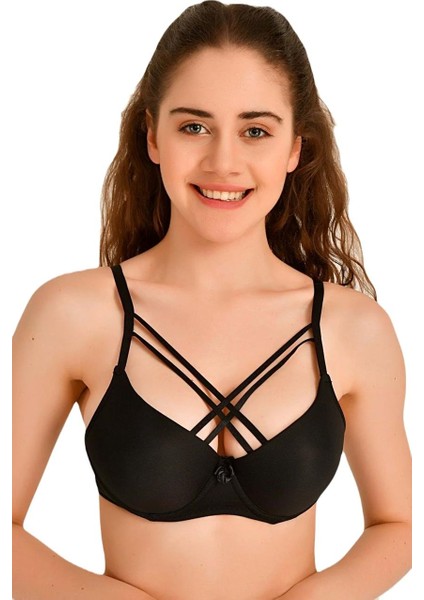 Kadın Çapraz Ipli Balenli Dolgulu / Destekli Sütyen modelleri