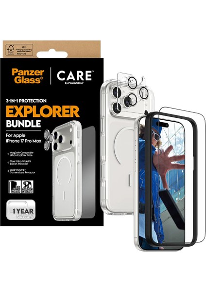 Panzerglass Apple iPhone 17 Pro Max Urban Explorer 3'ü 1 Arada Paket Şeffaf indirimleri