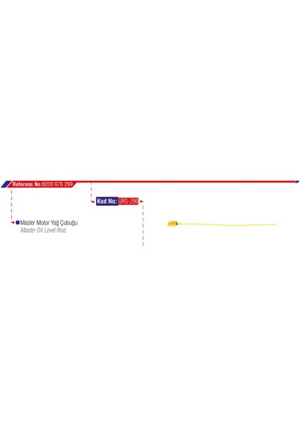 YAĞ ÇUBUĞU MASTER G9U 8200676299 (5 ADET)