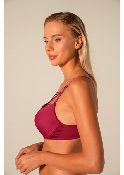 Kadın Çapraz Ipli Balenli Dolgulu / Destekli Sütyen fiyatları