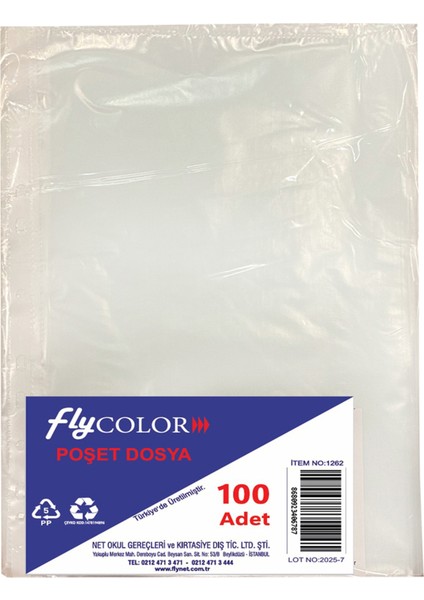 Poşet Dosya 100'LÜ