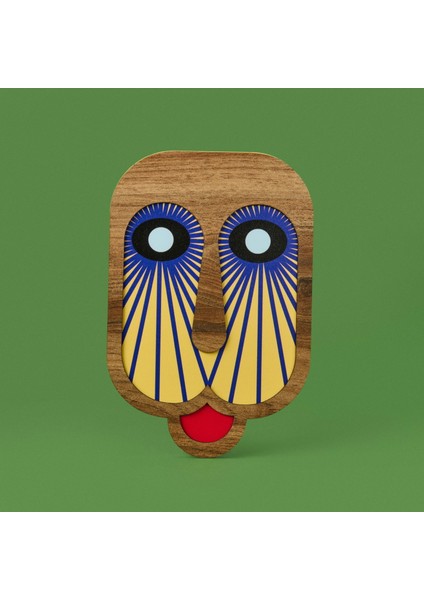 Deco Mask Duvar Panosu - Sarı - 20 cm fiyatları