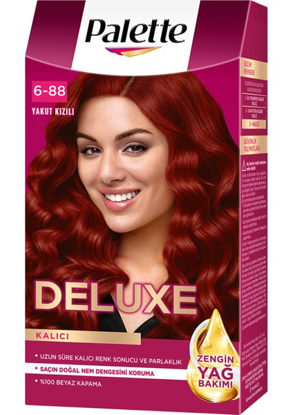 Deluxe Saç Boyası 6-888 Yakut Kızılı 115 ml