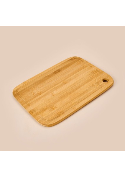 4 Parça Bambu Mutfak Seti - Açık Kahverengi - 36X26 cm + 30 cm fiyatları