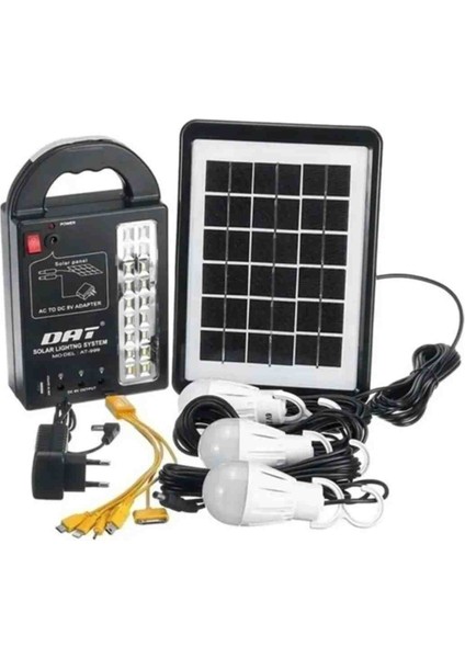 Güneş Enerjili Aydınlatma Sistemi Set Ampullü Çadır Kamp Alanı