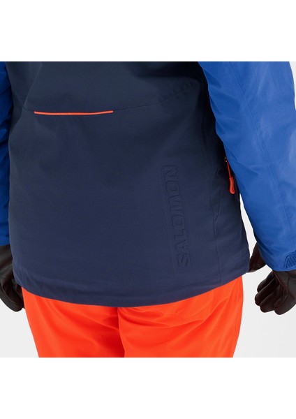 Kadın Kayak Ceketi Brilliant JK W Lacivert/Kırmızı