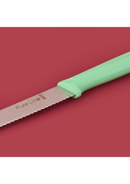 Dişli Domates Bıçağı - Yeşil - 12 cm modelleri