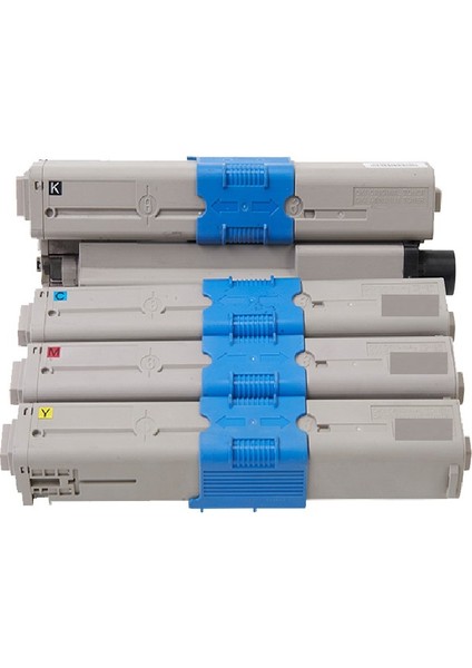 4 Renk Çipli Muadil Toner Seti C301 Okicolor C301DN Yazıcı Uyumlu