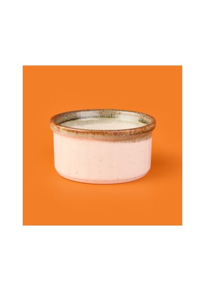 Porselen Sufle Kabı - Yeşil - 9 cm