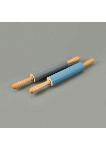 Ahşap Saplı Silikon Merdane - Asorti - 46 cm modelleri