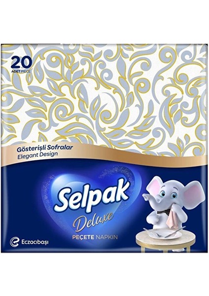 Extra Pecete Gösterişli Sofralar 20 Adet