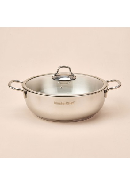 Paslanmaz Çelik Karnıyarık Tenceresi - Gri - 26 cm