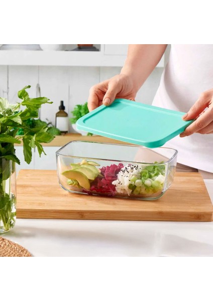 Snow Box Saklama Kabı - Şeffaf / Yeşil - 790 ml