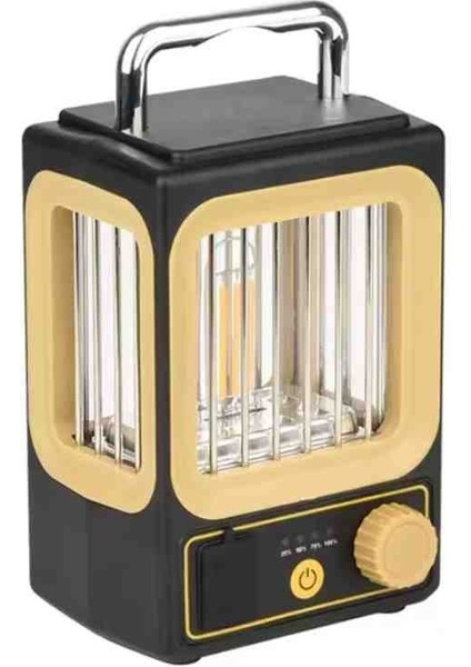 Güçlü Tasarım Şarj Edilebilir LED Rustik Kamp Doğa Işıldağı Fener