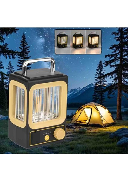 Güçlü Tasarım Şarj Edilebilir LED Rustik Kamp Doğa Işıldağı Fener fırsatları