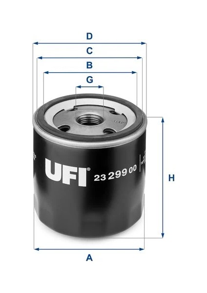 YAĞ FİLTRESİ ASTRA G 1998-2005 -ASTRA H-COMBO 2005 -CORSA C 2000 -VECTRA C 2002 1.4-1.6-1.6-1.8 165-2.0T 93179720 93183723 5650343