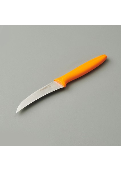 Kıvrık Soyma Bıçağı - Pembe - 9 cm