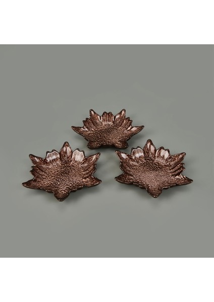 Kitchen Armoni 3'lü Çerezlik - Kahverengi - 15 cm