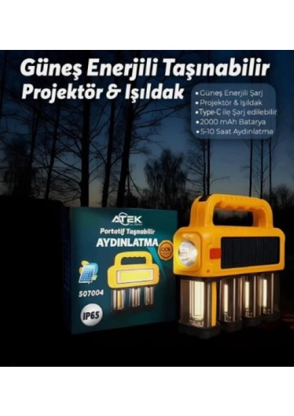 Outdoor Kamp Güneş Enerjili Projektör Işıldak Tipi Lamba fiyatları