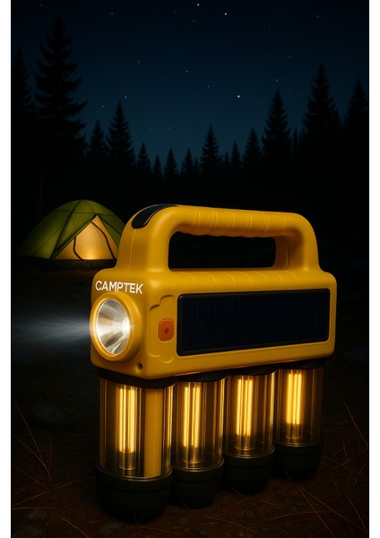 Outdoor Kamp Güneş Enerjili Projektör Işıldak Tipi Lamba modelleri