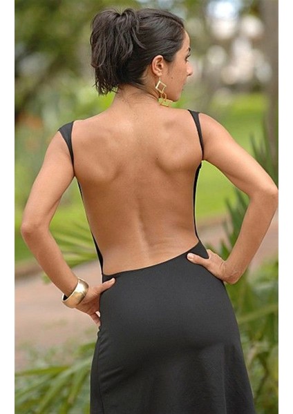 TSEC031046 Sırt Dekolteli Elbise