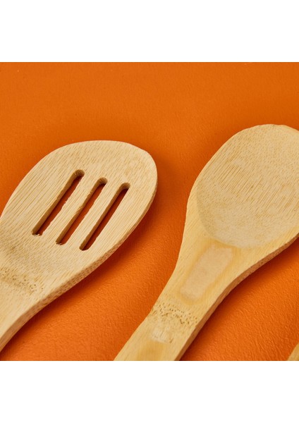 4'lü Ahşap Servis Seti - Açık Kahverengi - 20 cm modelleri