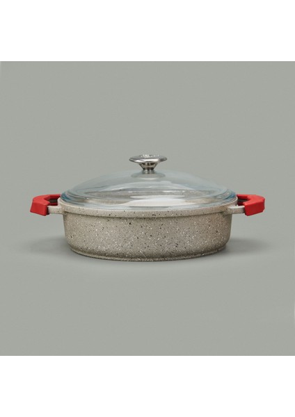 Döküm Karnıyarık Tenceresi - Siyah - 26 cm