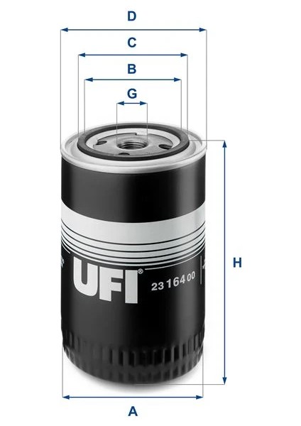 YAĞ FİLTRESİ CADDY 1995-2004 - GOLF 1983-1999 - JETTA 1980-1991 - PASSAT 1980-1996 - POLO 1986-1999 - LT35 1982-1996 068115561A 068115561B 068115561C