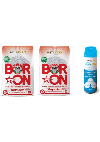Doğal Çamaşır Deterjanı Beyazlar Için 78 Yıkama 12 kg + Bortam Dezenfektan.