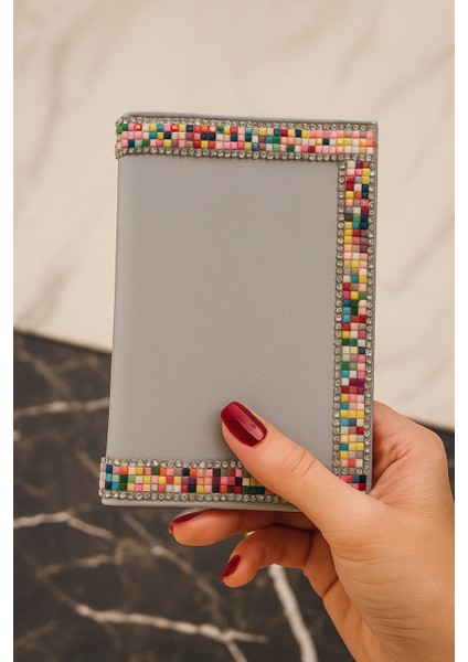 Şerit Taş Kaplama Ruhsat Kılıf Cüzdan