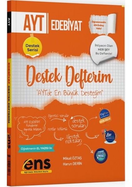 Ayt Türk Dili ve Edebiyatı Destek Defterim Ens Yayıncılık