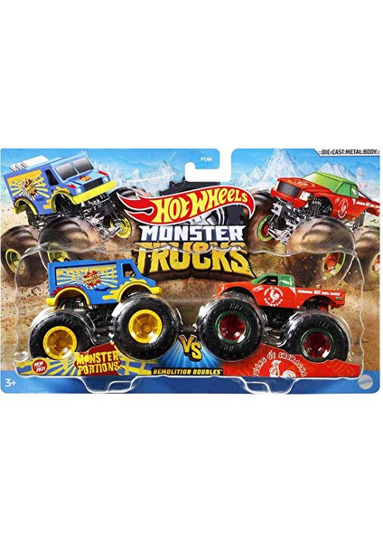Oyuncak Monster Trucks Güçlü Ikili 1:64 Arabalar FYJ64