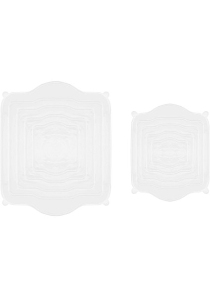 2'li Kare Silikon Borcam Kapağı - Şeffaf fiyatları