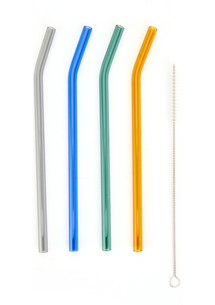 4'lü Cam Pipet - Renkli - 20 cm fiyatları