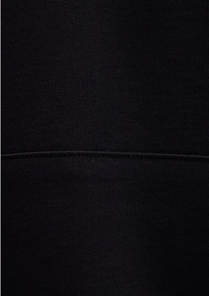 Mavi Baskılı Kapüşonlu Siyah Sweatshirt 0S10397-900