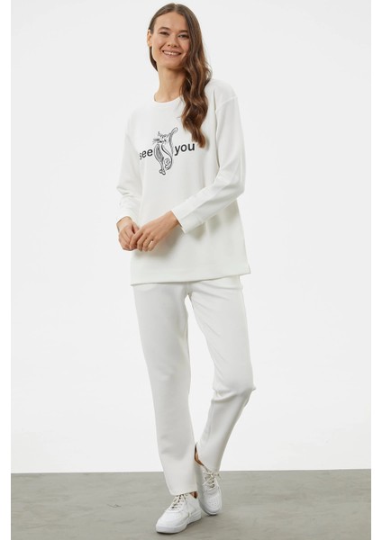 Sementa 76233 Baskılı Sıfır Yaka Oversize Eşofman Takım fiyatları