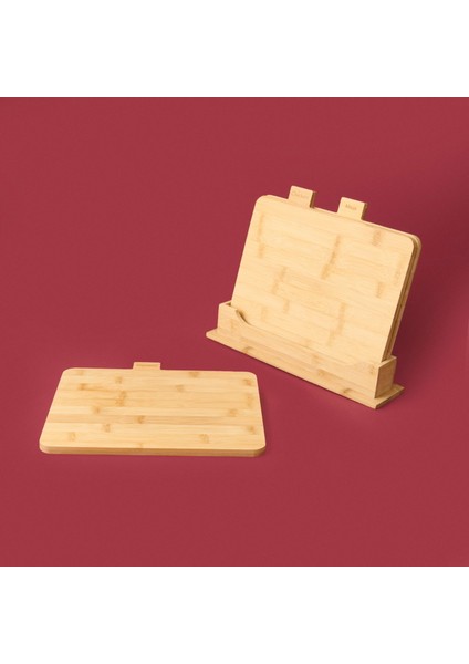 Piero 3'lü Stantlı Kesme Tahtası - Açık Kahverengi - 27 cm modelleri