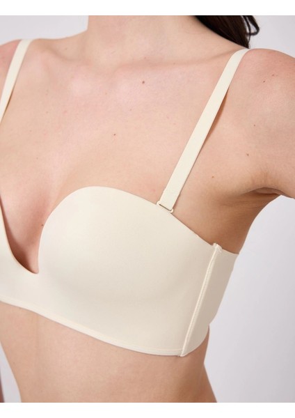 Freshness MSF05 Destekli V Dekolte Lazer Kesim Sütyen