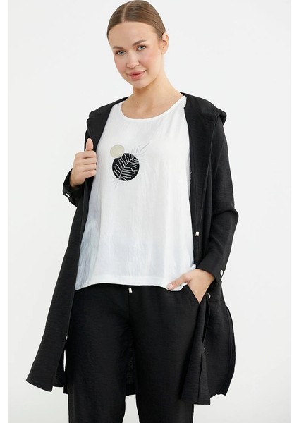 Sementa 76473 Büyük Beden Keten Görünümlü Üçlü Takım fiyatları