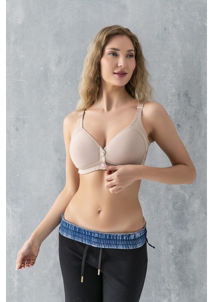 Çıtçıtlı Toparlayıcı Minimizer Sütyen Cappucino (MGP11991)