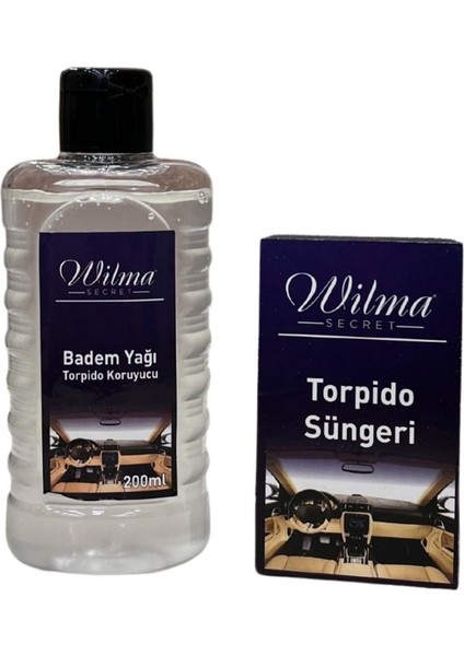 Wilma Secret Torpido Koruyucu 2'li Bakım Seti - Badem Yağı ve Torpido Süngeri fiyatları