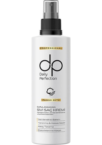 Daily Perfection Sıvı Saç Kremi Pamuk Sütü 180 ml fiyatları