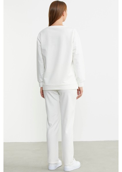 Sementa 76380 Taş Detaylı Sıfır Yaka Eşofman Takım modelleri